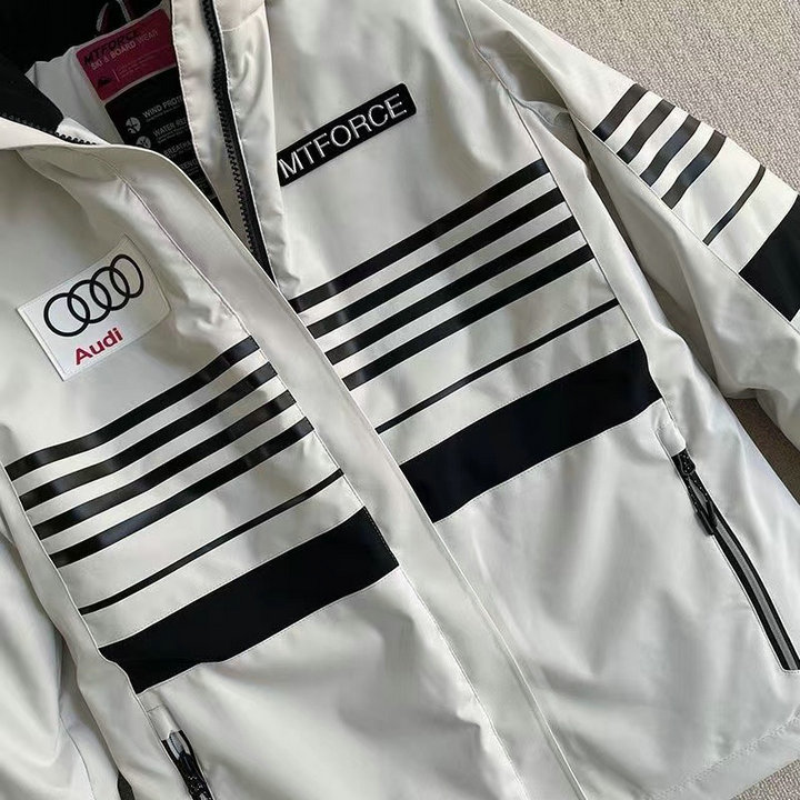 Veste Audi Femme Capuche Coupe-vent 2023 La Liga Sport Blanc